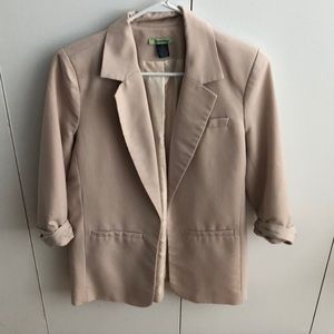 Tan casual blazer
